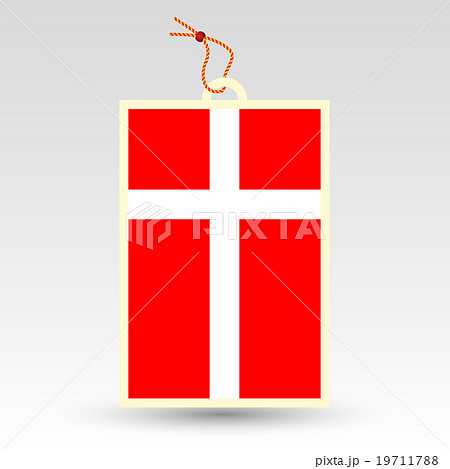 vector simple danish price tag  19711788
