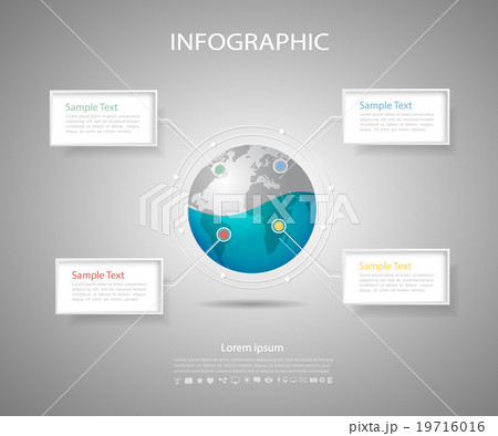 Infographic template  for  bussiness concept 19716016