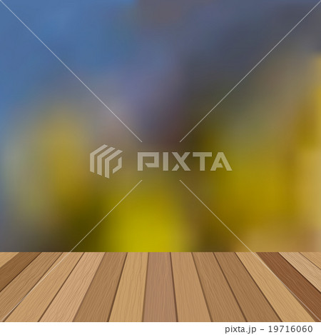 Wood plank with nature blurred background. Wood plank with nature blurred background. 19716060