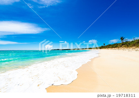 ビーチ、海、海景、沖縄 19718311