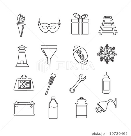 Set of web icons for website and communication 19720463