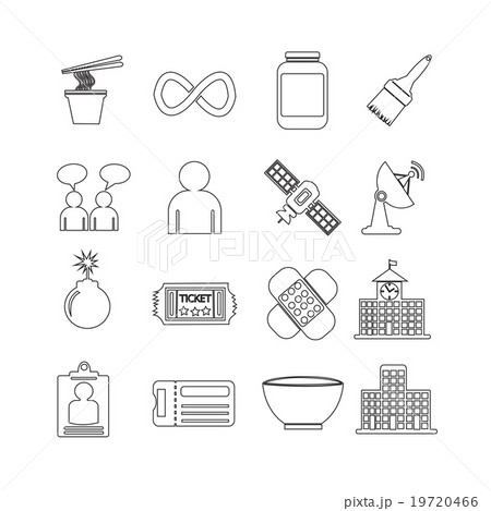 Set of web icons for website and communication Set of web icons for website and communication 19720466