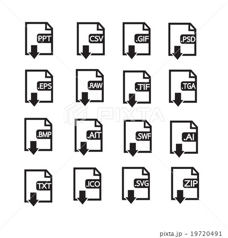Files Format Icon Set 19720491
