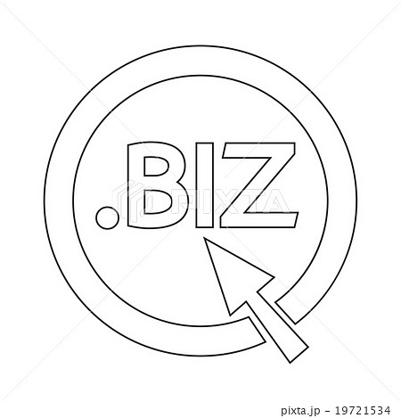 Domain dot biz sign icon Illustration 19721534