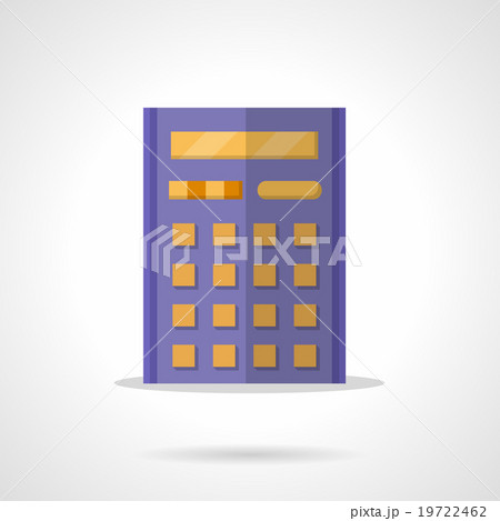 Purple calculator flat color vector icon Purple calculator flat color vector icon 19722462