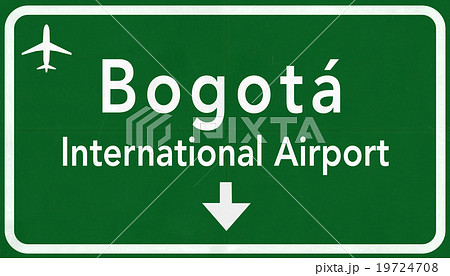 Bogota Colombia International Airport Highway Sign 19724708