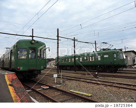 熊本電鉄 5101と5102号 青ガエル 熊本電鉄 5101と5102号 青ガエル 19725364