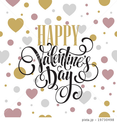 Happy Valentines Day Hand Drawing Lettering design 19730498
