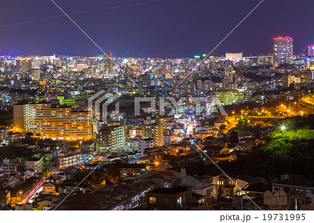 那覇市の夜景の写真素材