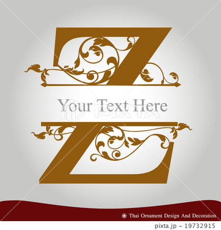 Vector of Letter Z in the old vintage style. Vector of Letter Z in the old vintage style. 19732915