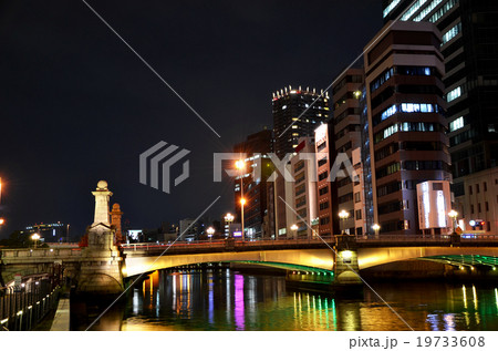 大阪 北浜周辺の夜景 大阪 北浜周辺の夜景 19733608