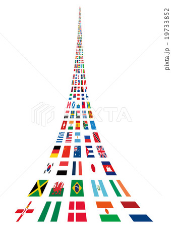 世界国旗タワー_透かし 世界国旗タワー_透かし 19733852