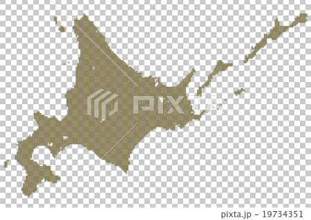 Hokkaido Map Dot Platinum 19734351
