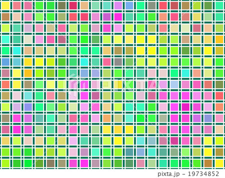 カラフルなチェック柄 19734852
