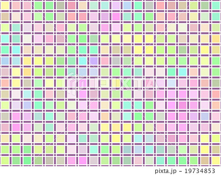カラフルなチェック柄 19734853