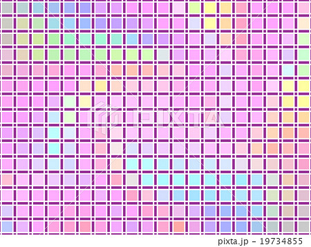 カラフルなチェック柄 19734855