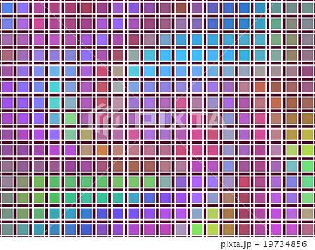 カラフルなチェック柄 19734856