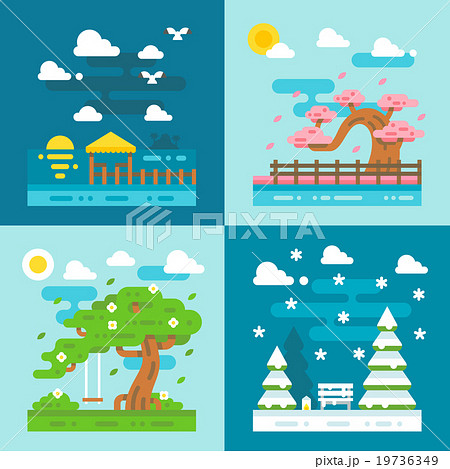 Flat design romantic dating places 19736349