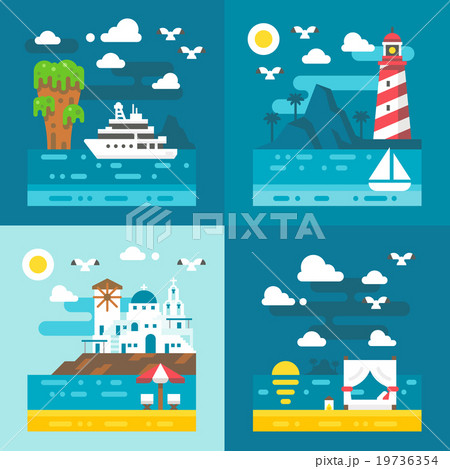 Flat design romantic dating places 19736354