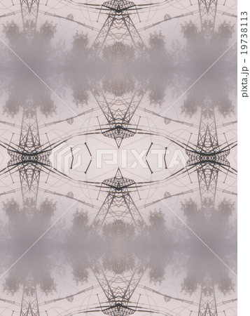 Pattern of kaleidoscope abstract grey pattern 19738113