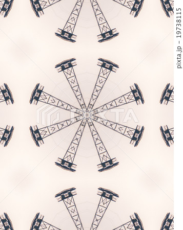 Pattern of kaleidoscope abstract grey pattern 19738115
