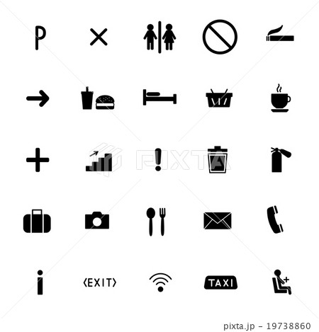 set of vector icons flat line. public sing set of vector icons flat line. public sing 19738860