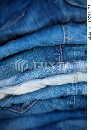 Jeans in Assorted Shades of Blue, Folded 19741173