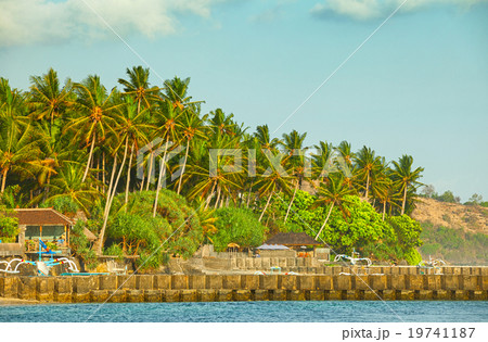 Rock Wall protecting Candidasa Town Rock Wall protecting Candidasa Town 19741187