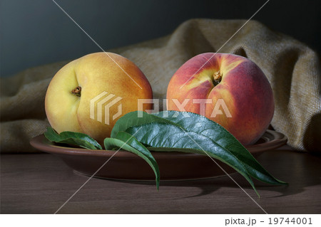Two ripe peach 19744001