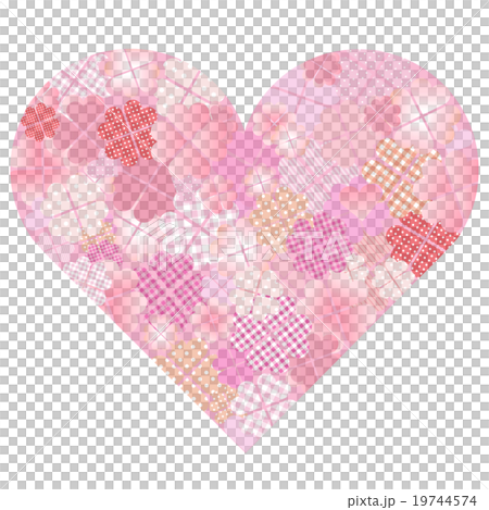 四葉三葉草心粉紅色 19744574