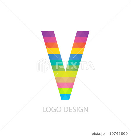Vector illustration of colorful logo letter 19745809