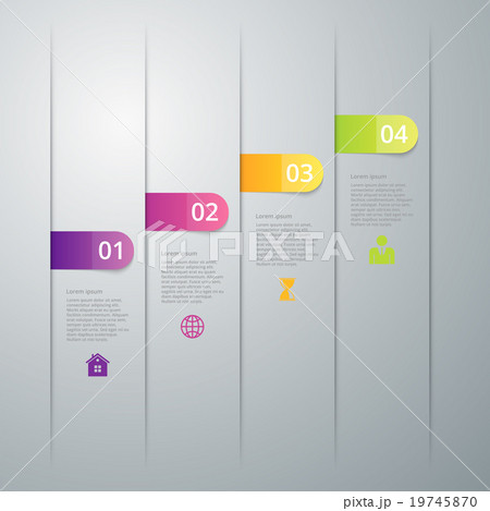 Vector illustration infographics four options 19745870
