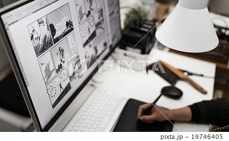 まんが製作イメージ(オリジナル漫画) まんが製作イメージ(オリジナル漫画) 19746405