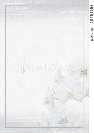 喪中はがき　水彩画（蘭） 19761168