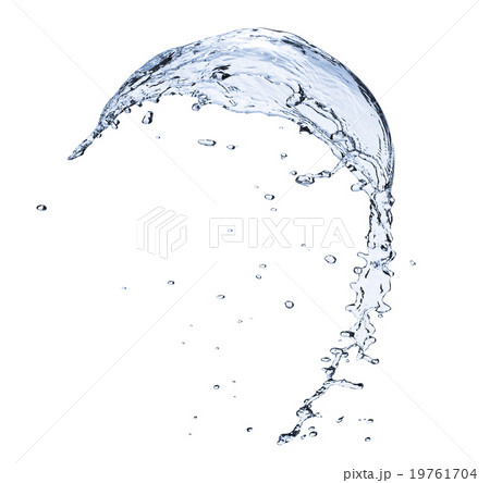 Studio shot of splashing water 19761704