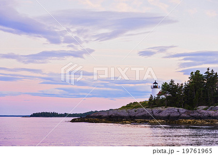 Lighthouse at sunset 19761965