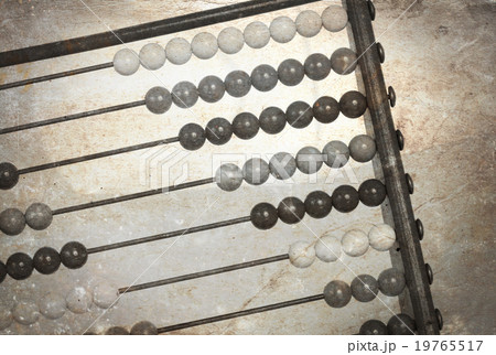 Vintage picture of an old abacus 19765517