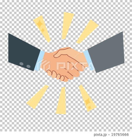 Handshake illustration businessman 19765666