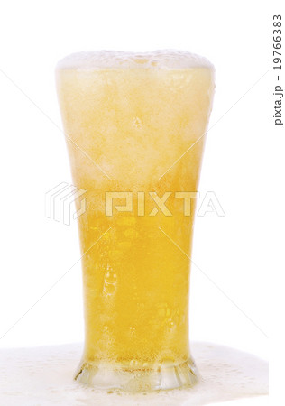 beer in glass isolated on white background beer in glass isolated on white background 19766383
