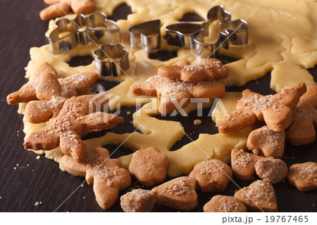 sweet cookies in shape of hearts and butterflies 19767465