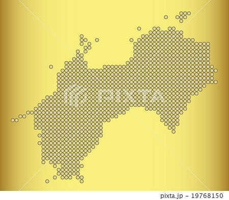 四国地図 ドット プラチナ 背景 ゴールド 四国地図 ドット プラチナ 背景 ゴールド 19768150