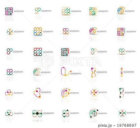 Abstract company logo vector collection. Set of 19768697