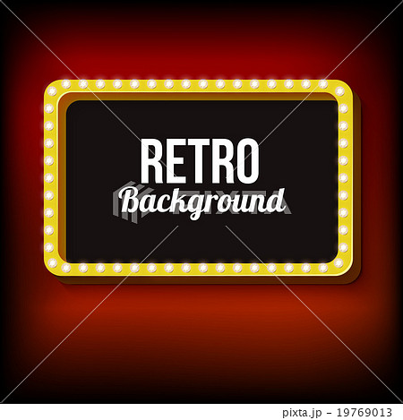 Night retro background with lights 19769013