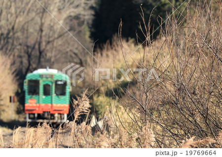 真岡鐵道「冬木枯れの景色とローカル線」 19769664