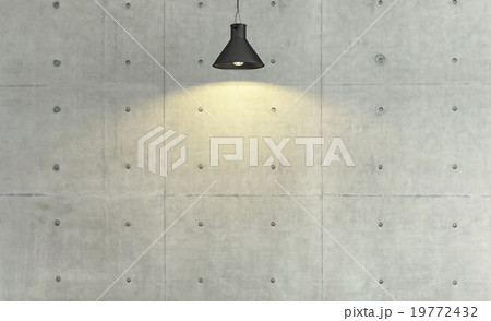 loft style decor with under light, background 19772432