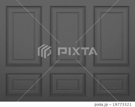 classic black wall ,3d render  19773321
