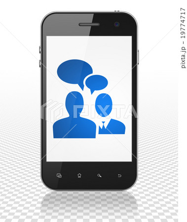 Finance concept: Smartphone with Business Meeting Finance concept: Smartphone with Business Meeting 19774717
