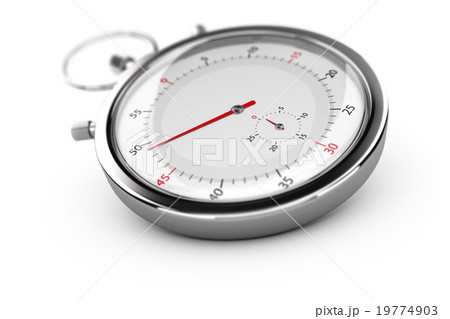 Chronograph, Stopwatch Over White Chronograph, Stopwatch Over White 19774903