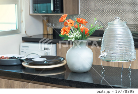 restaurant set at Luxury Interior kitchen room 19778898