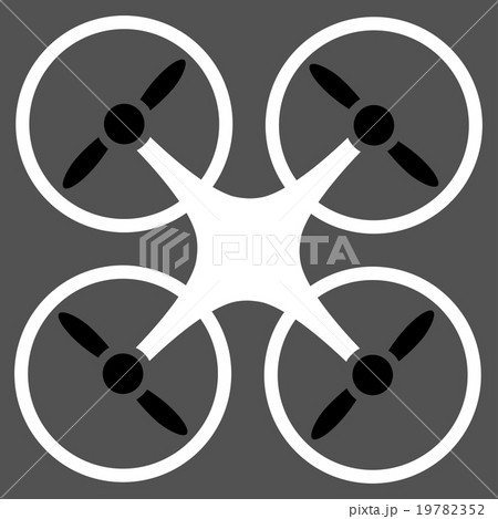 Quadcopter Flat Icon 19782352